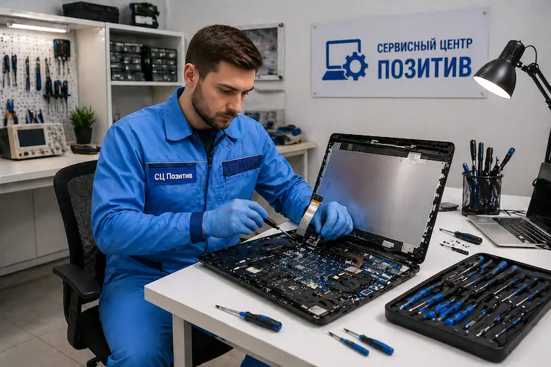 Замена шлейфа матрицы ноутбука в Горелово