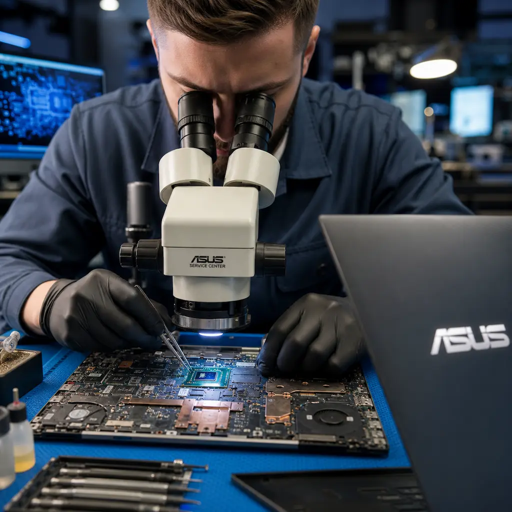 Замена видеокарты ноутбука Asus в Горелово