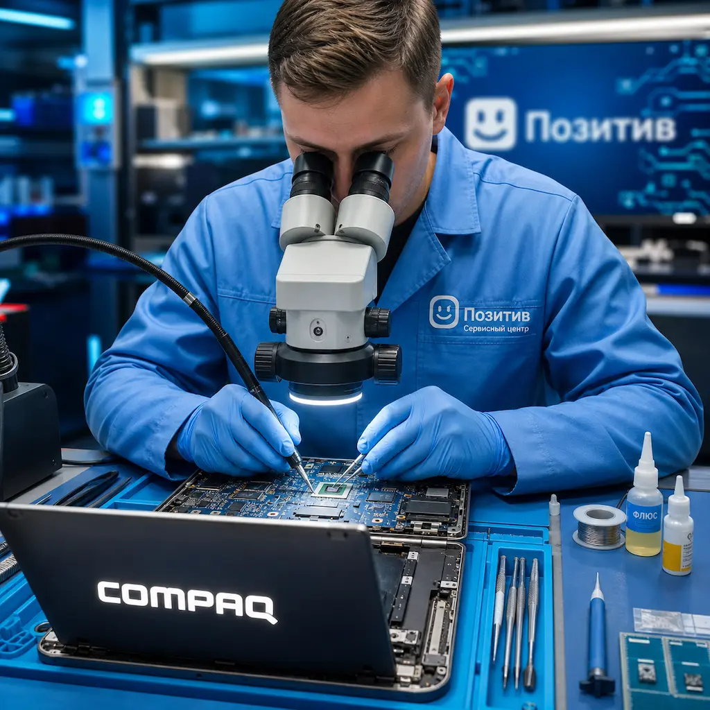 Замена видеокарты ноутбука Compaq в Горелово
