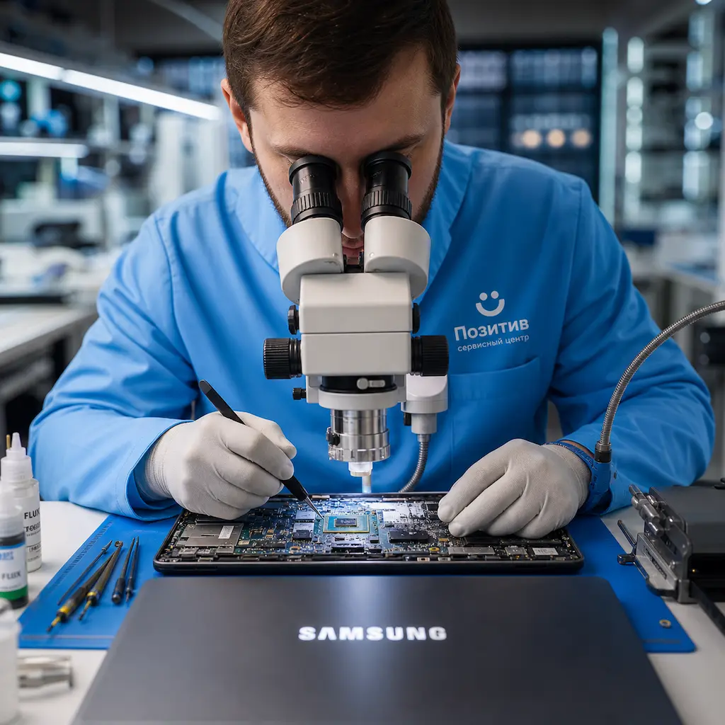 Замена видеокарты ноутбука Samsung в Горелово