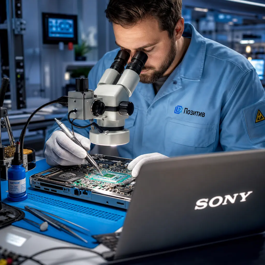 Замена видеокарты ноутбука Sony в Горелово