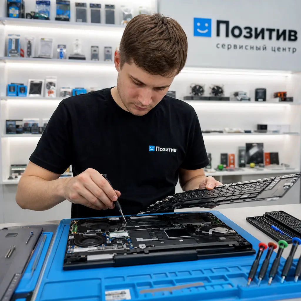 заменить клавиатуру на ноутбуке Samsung в Горелово
