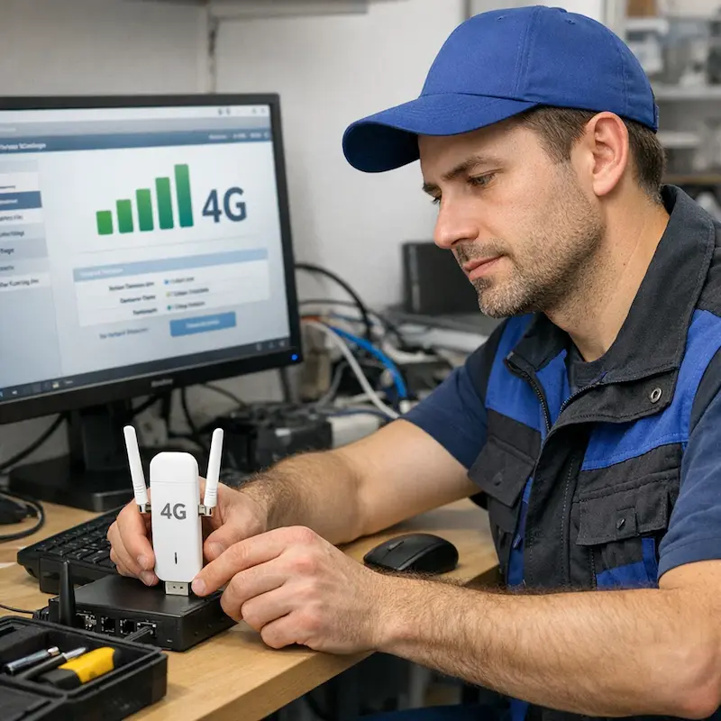 Настройка LTE модема в Горелово