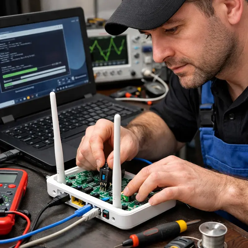 Перепрошивка WiFi роутера в Горелово