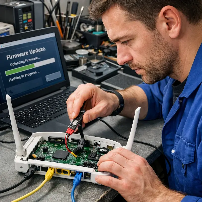 Обновление прошивки роутера в Горелово