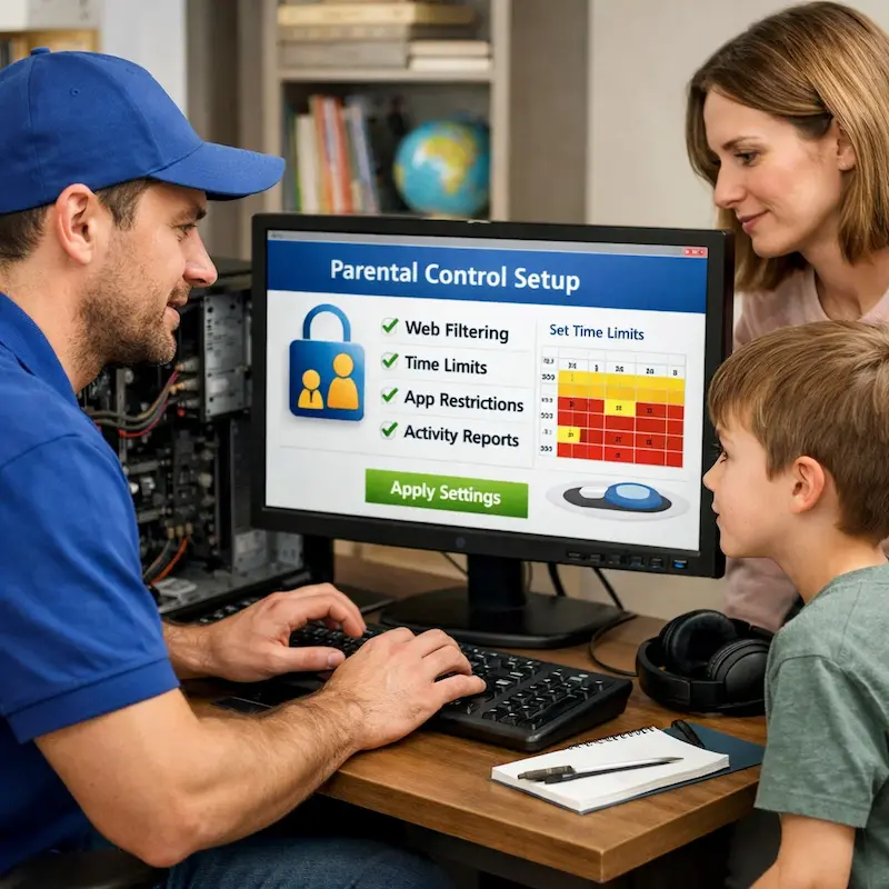 установка родительского контроля в Горелово