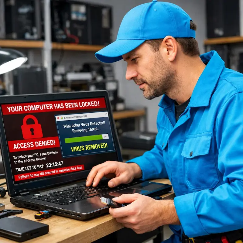 Поможем разблокировать компьютер и ноутбук в Горелово